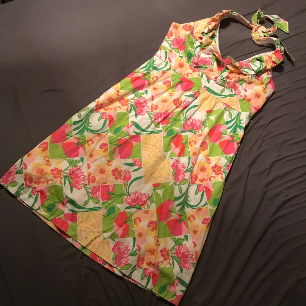 Lilly Pulitzer Ramona Patchwork Halter Dress - image 2